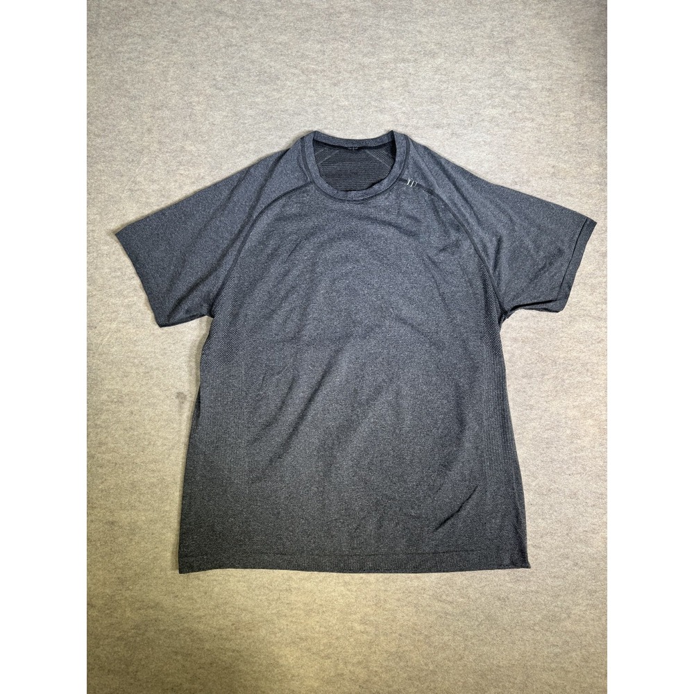 Lululemon Metal Vent Tech T Shirt Mens XL Heather Gray Eat Drink Sweat Repeat
